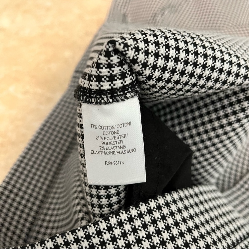 W By Worth Houndstooth 1/2 Button Drop Waist Shif… - image 6